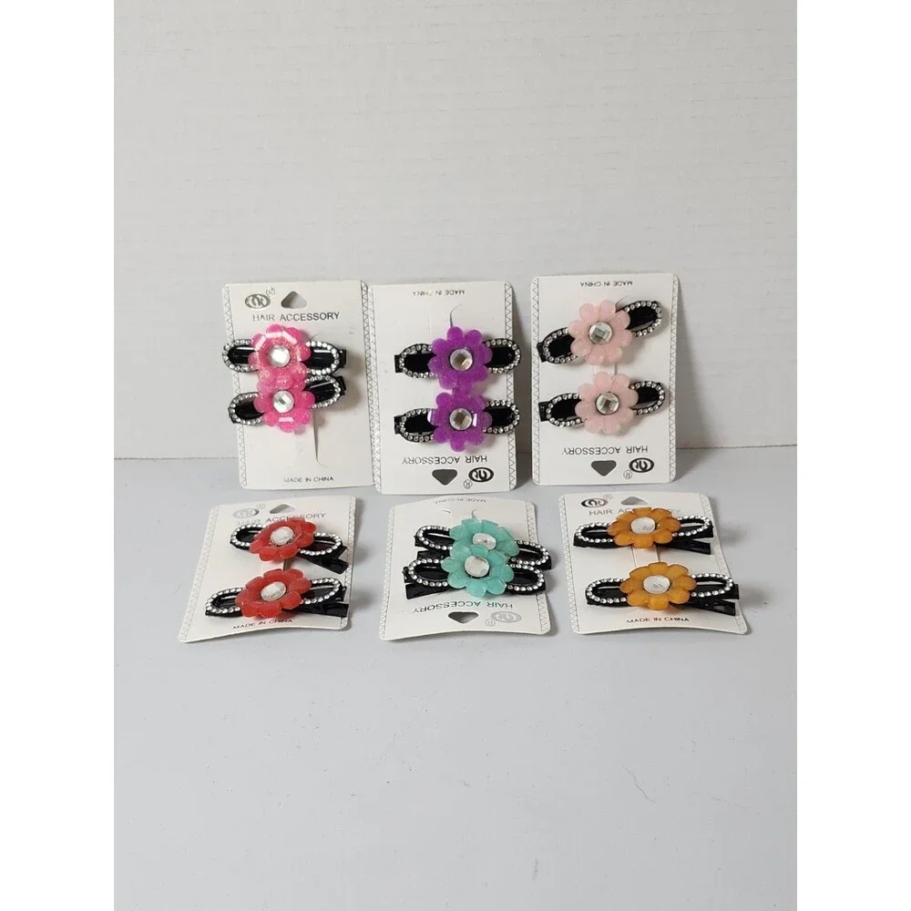Lot Of 6 Sets Of 2 Hair Clips